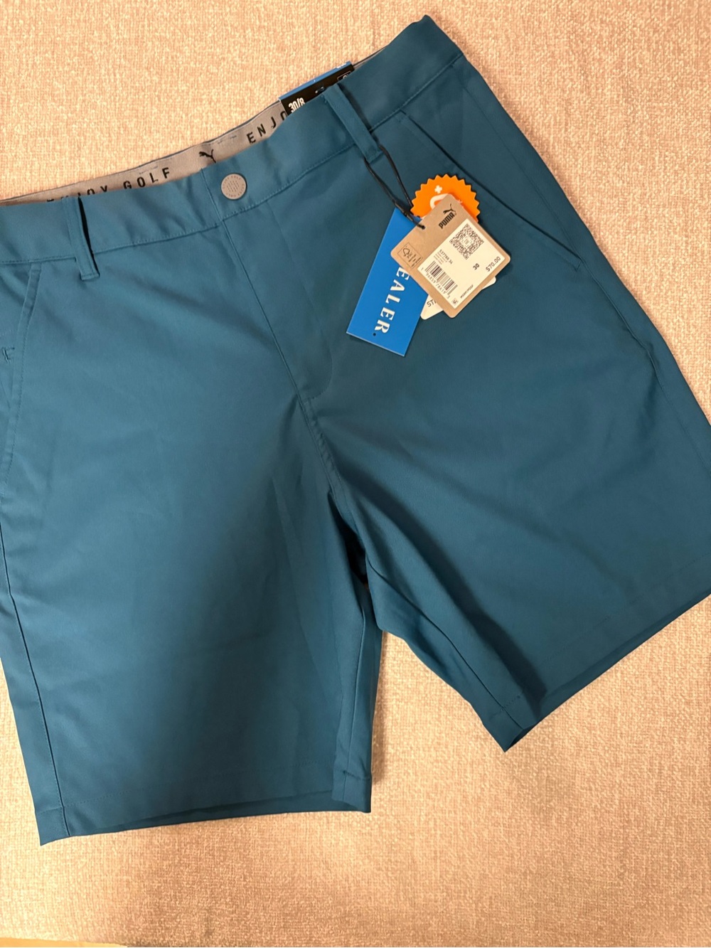 NWT Men’s Puma Dealer Enjoy Golf Performance Shorts - Size 30
